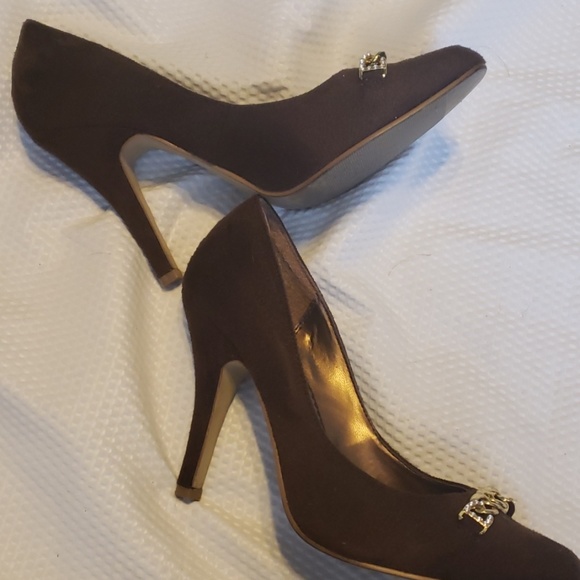Chocolate Brown faux suede Stilettos❤️ - Picture 2 of 3